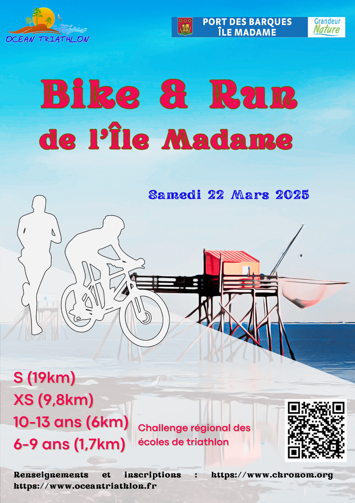 Bike and Run de l'Île Madame : Rendez-vous le 22 mars !