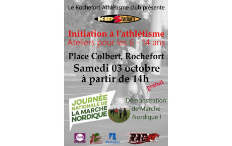 Programme du 03/04 octobre : Kid Stadium, 10km, Marche Nordique...