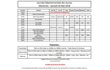 Meeting Jeunes - 26 mai à Marennes